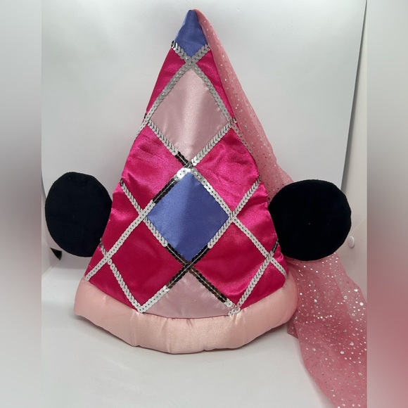Disney Parks Princess Minnie Mouse Youth Hat with Ears & Veil - Picture 1 of 6